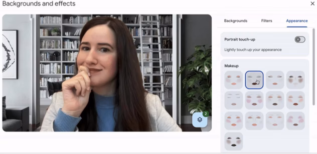Google Meet virtuālais grims