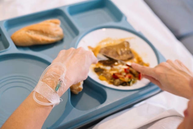 Vēža pacientu kaheksijas ilustrācija