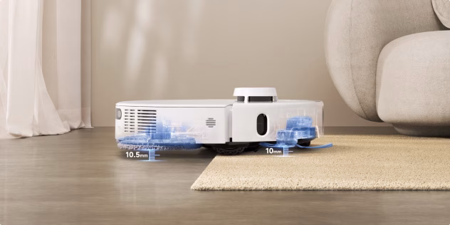 Mova P50 Pro Ultra paceļ mopus virs paklāja