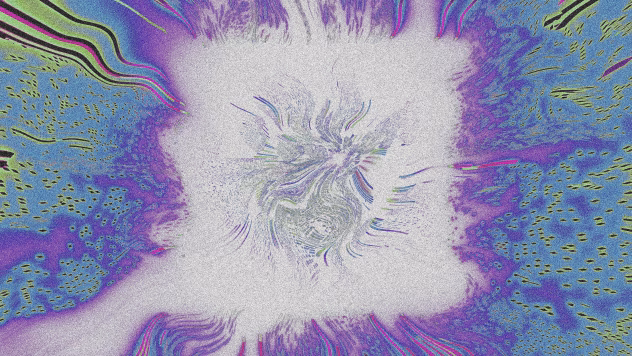 Galaktiku kopas un gravitācijas lēcas ilustrācija